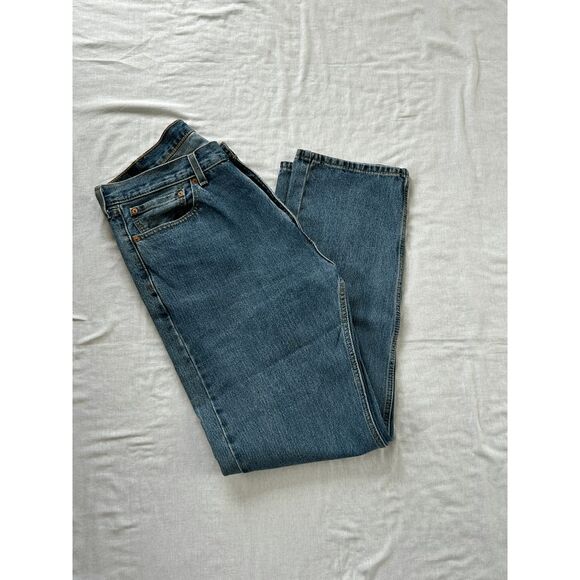 Men's Levi Strauss & CO 505 Jeans, W38 L34, Straight Leg, Work Jeans - Picture 6 of 9